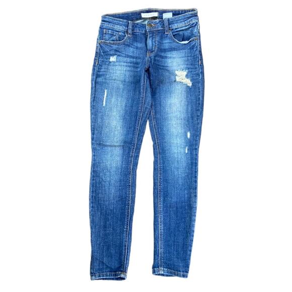 Eunina Ava Low Rise Zipper Skinny Ankle Stretch Blue Jeans Women’s Size 25 - Picture 2 of 9